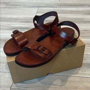 Jerusalem Sandals The Original Brown handmade leather men's size 13 NEW